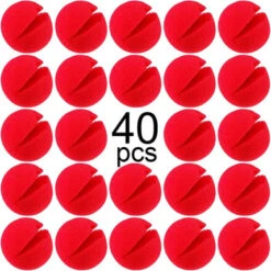 Meekoo Red Sponge Noses Red Clown Nose Cosplay Nose For Halloween Christmas Comic Costume Party
