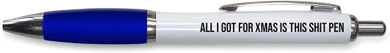 Tongue In Peach Funny Novelty Push Pen Gift | Ballpoint Pens Work Colleague Leaving Work | All I Got For Christmas Is This Pen | Funny Joke Stationary | BLUE PP98 3 Tongue In Peach Funny Novelty Push Pen Gift | Ballpoint Pens Work Colleague Leaving Work | All I Got For Christmas Is This Pen | Funny Joke Stationary | BLUE PP98