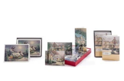 Hallmark Thomas Kinkade Christmas Boxed Cards, Santa (16 Cards And 17 Envelopes) -Funko Favour 6 741