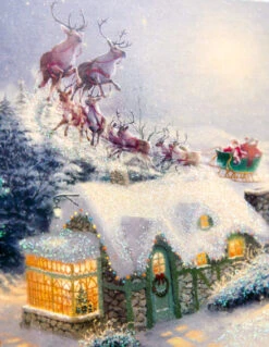 Hallmark Thomas Kinkade Christmas Boxed Cards, Santa (16 Cards And 17 Envelopes) -Funko Favour 6 745