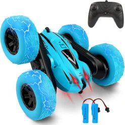 Remote Control Car, Bukm RC Stunt Cars Toy, 4WD 2.4Ghz Double Sided 360° Flips Rotating Vehicles, Off Road High Speed Racing Truck For 3 4 5 6 7 8-12 Year Old Kids Boys Girls Christmas Birthday Gift -Funko Favour 6 76