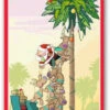 Christmas Palm Holiday Card - Funny 12 Cards/ 13 Envelopes
