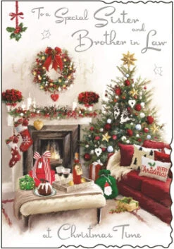 Jonny Javelin Special Sister And Brother In Law At Christmas Card - Living Room