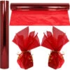 Cellophane Wrap Roll Red | 100’ Ft. Long X 16” In. Wide | 2.3 Mil Thick Transparent Red | Gifts, Baskets, Treats, Cellophane Wrapping Paper | Colourful Cello Christmas, Holiday Colour| By Anapoliz 1 Cellophane Wrap Roll Red | 100’ Ft. Long X 16” In. Wide | 2.3 Mil Thick Transparent Red | Gifts, Baskets, Treats, Cellophane Wrapping Paper | Colourful Cello Christmas, Holiday Colour| By Anapoliz -Funko Favour 6 843