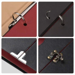 Scrapbook Firbon Handmade DIY Family Album With Bonus Gift Box For Christmas, Valentine's Day, Birthday And Homecoming (Black) -Funko Favour 6 849