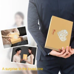 Scrapbook Firbon Handmade DIY Family Album With Bonus Gift Box For Christmas, Valentine's Day, Birthday And Homecoming (Black) -Funko Favour 6 851