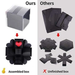 DIY Explosion Box Set,Creative Explosion Gift Box-Love Memory,Scrapbook,Photo Album Gift Box For Birthday Valentine's Day Anniversary Wedding Christmas Festival (Red) -Funko Favour 6 870