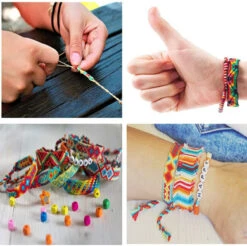 Peirich Friendship Bracelet Making Beads Kit, Letter Beads,22 Multi-Colour Embroidery Floss Over 1900 Pcs"A-Z" Alphabet Beads Beads Bracelets String Kit For Jewellery Making Christmas Birthday Gifts -Funko Favour 6 913
