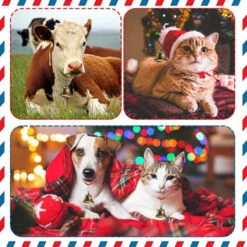 30 Pieces Craft Bells Bronze Tone Jingle Bells Vintage Decoration Bells With Spring Hooks For Hanging Christmas Wind Chimes Making Dog Potty Training Doorbell Wedding Decor, 4.2cm X 3.8cm -Funko Favour 6 930