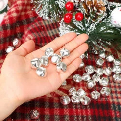 100 Pieces Jingle Bells 2cm Craft Bell Bulk For Christmas Home And Pet Decorations Xmas Decor Party Favours Supplies (Gold And Silver) -Funko Favour 6 985