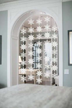 Jollylife 8PCS Snowflake Winter Wonderland Birthday Decorations - Christmas Hanging White Party Decor Supplies -Funko Favour 6 998